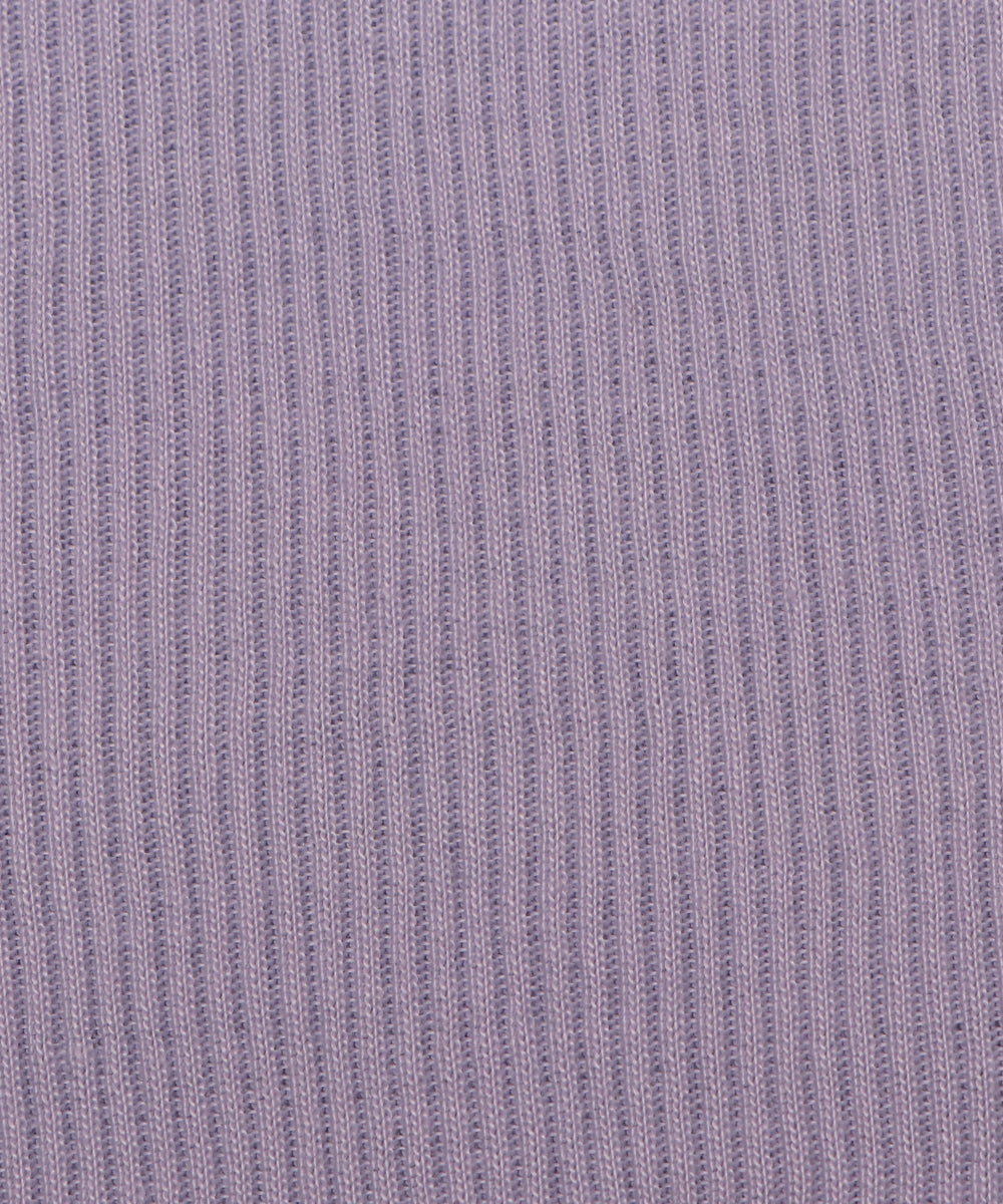 Lavender Colour Plain Cotton Rib Hosiery Fabric