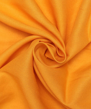 Mustard Colour Plain Rayon Fabric