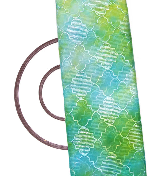 Neon Green Embroidered Organza Silk 144 Fabric