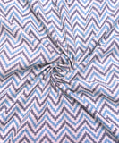 White Screen Geometric Printed Cotton Fabric