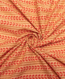 Yellow Screen Floral Printed Cotton Fabric