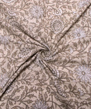 Light Mint Floral Printed Cotton Fabric