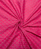 Coral Pink Buti Cotton Fabric