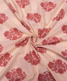 Beige Buti Print Cotton Fabric