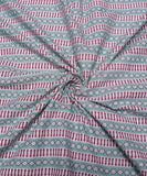 Sea Green Geometric Cotton Fabric