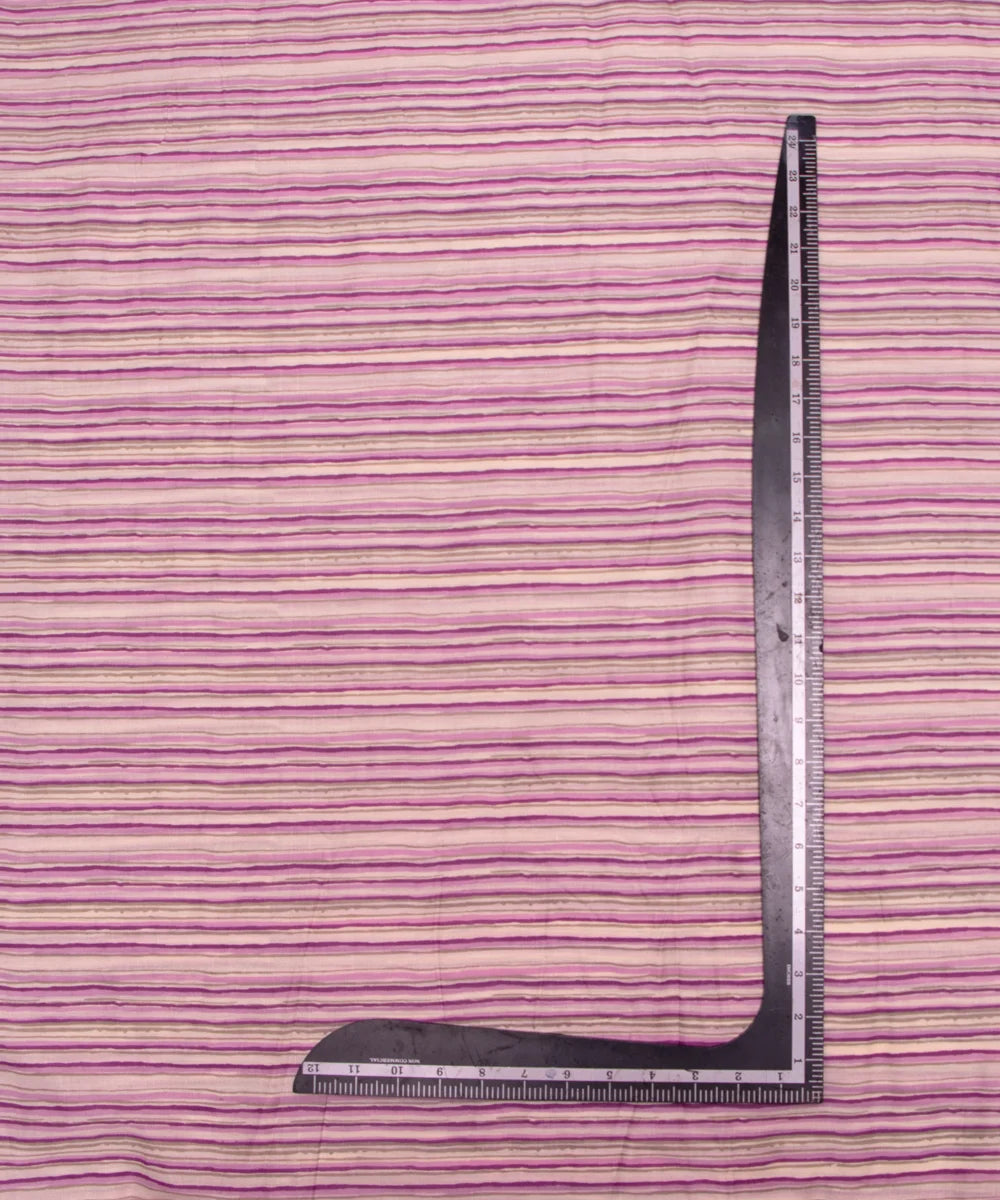 Off White Floral Print Cotton Suit