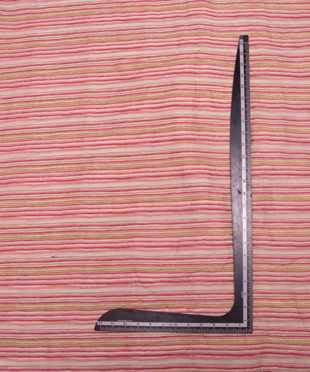 Off White Floral Print Cotton Suit