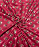 Light Wine Floral Print Cotton Fabric