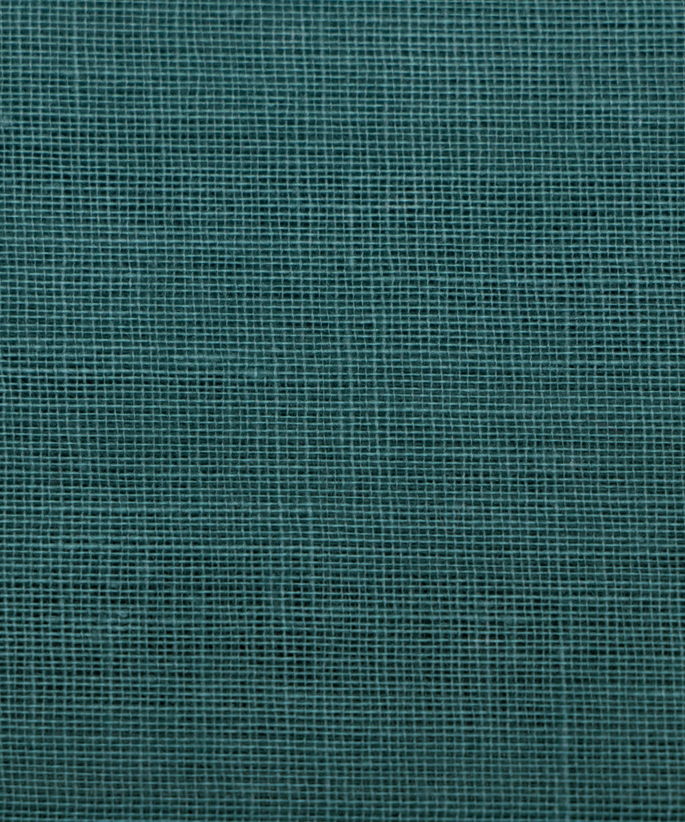Peacock Green Colour Plain Cotton Lining Fabric