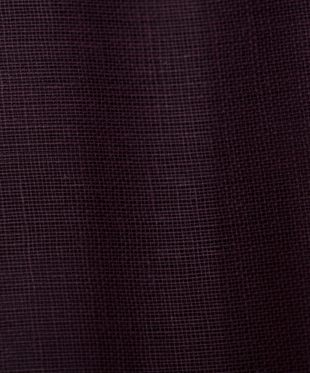 Wine Colour Plain Cotton Lining Fabric