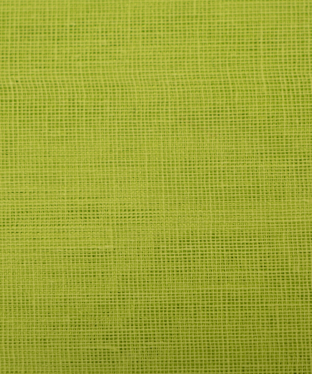 Lime Green Colour Plain Cotton Lining Fabric