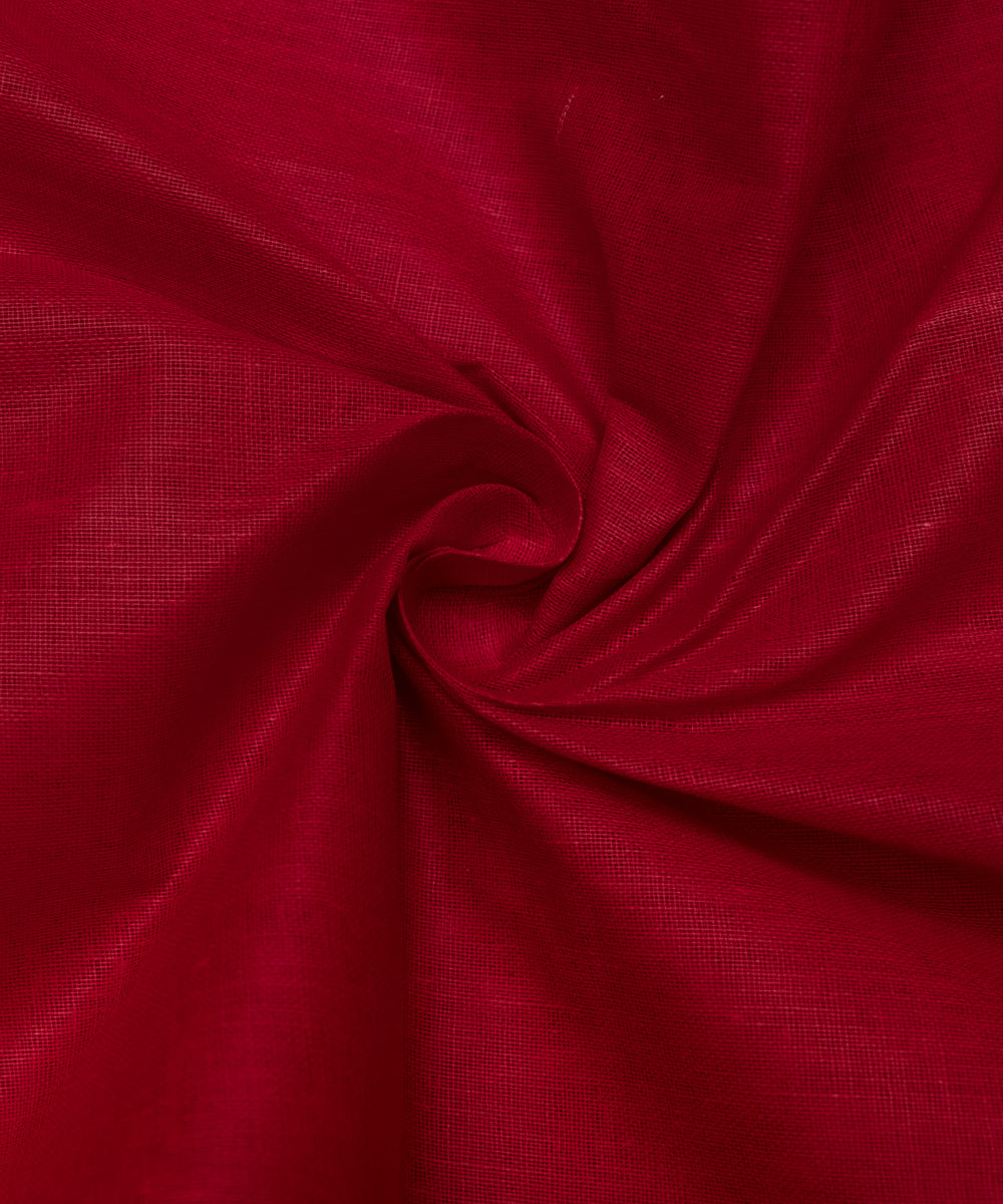Maroon Colour Plain Cotton Lining Fabric