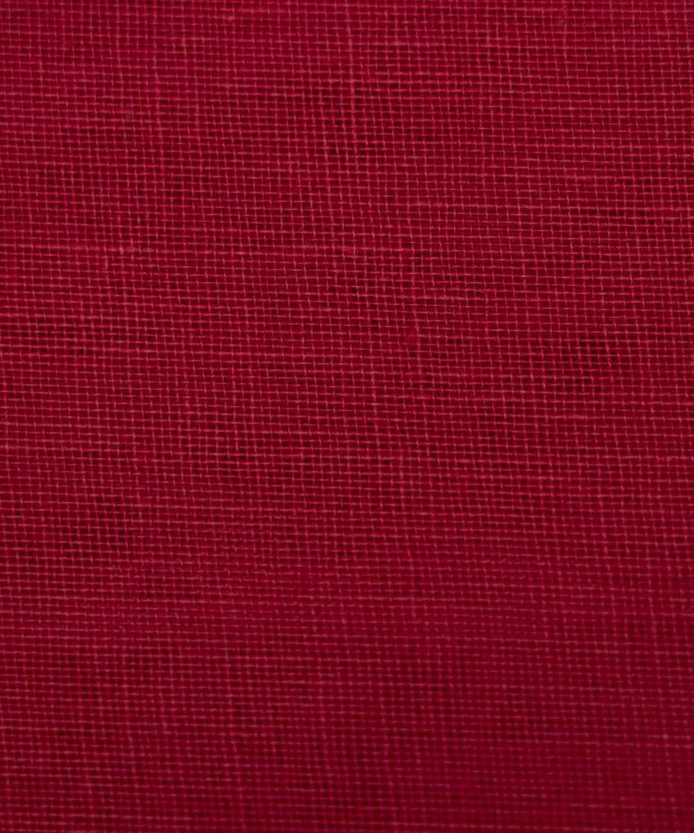 Maroon Colour Plain Cotton Lining Fabric