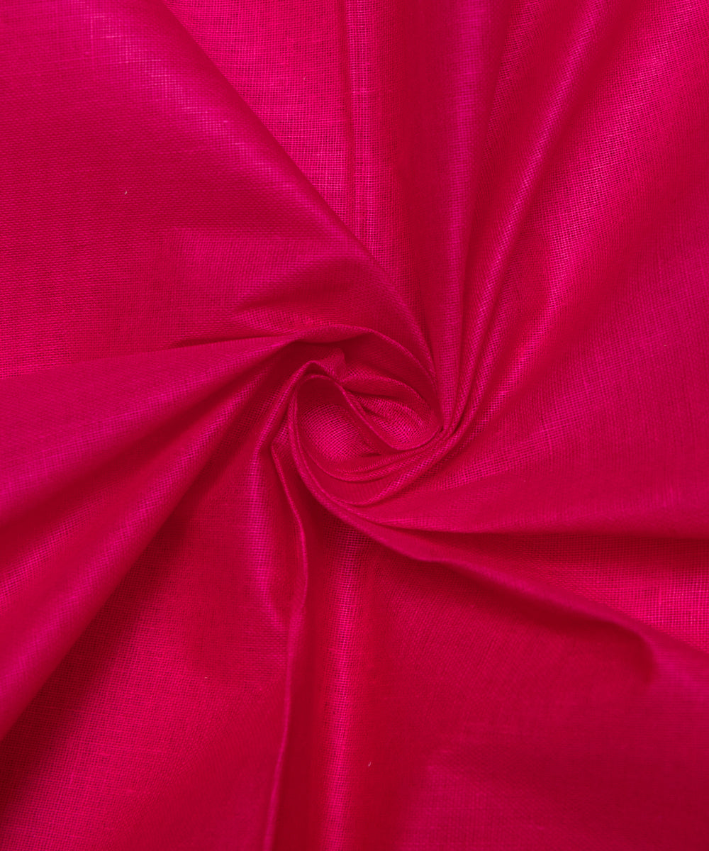 Magenta Colour Plain Cotton Lining Fabric