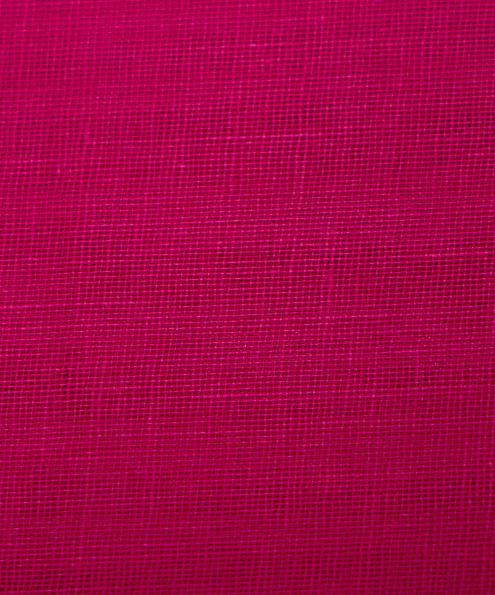 Magenta Colour Plain Cotton Lining Fabric