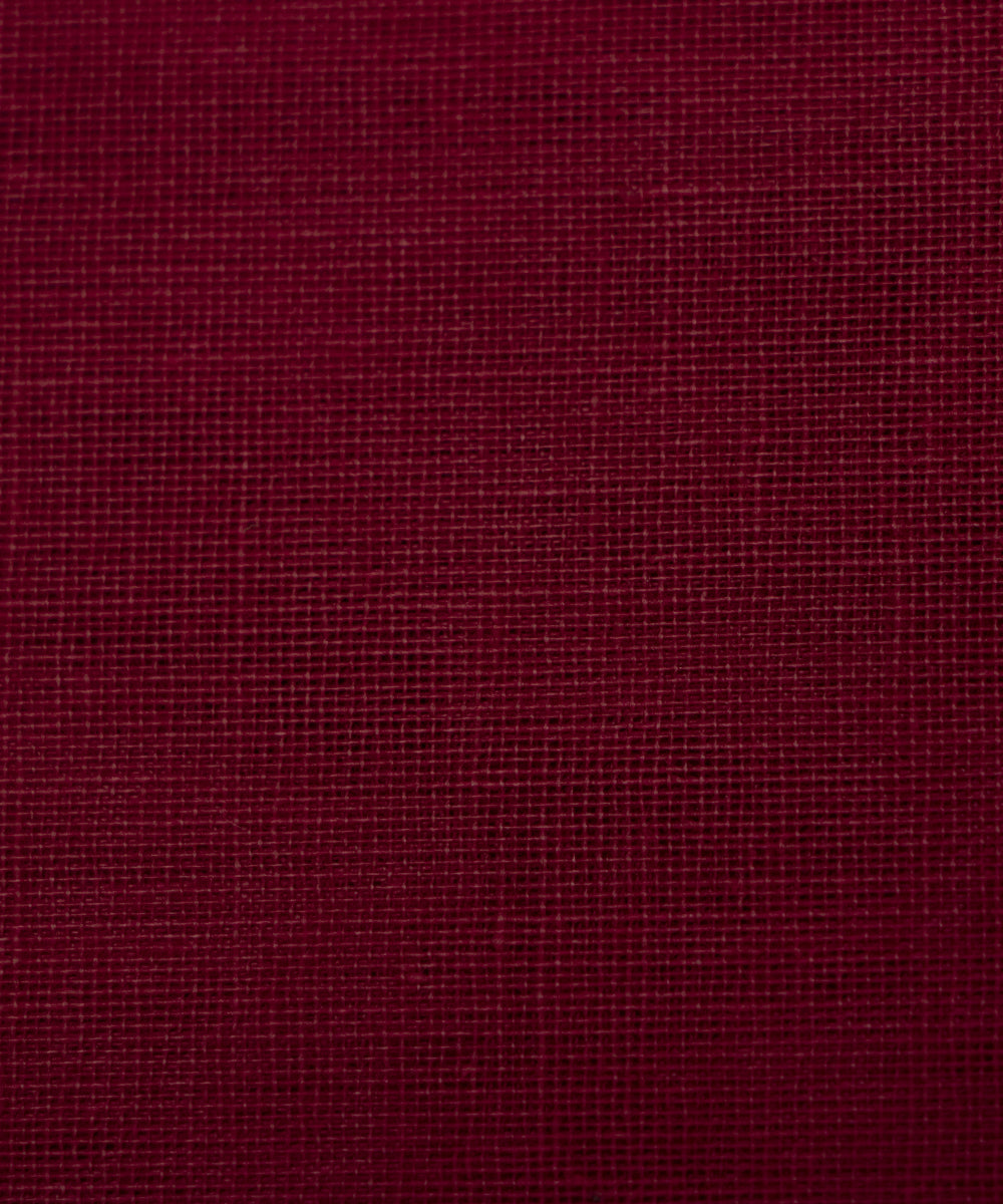 Deep Maroon Colour Plain Cotton Lining Fabric