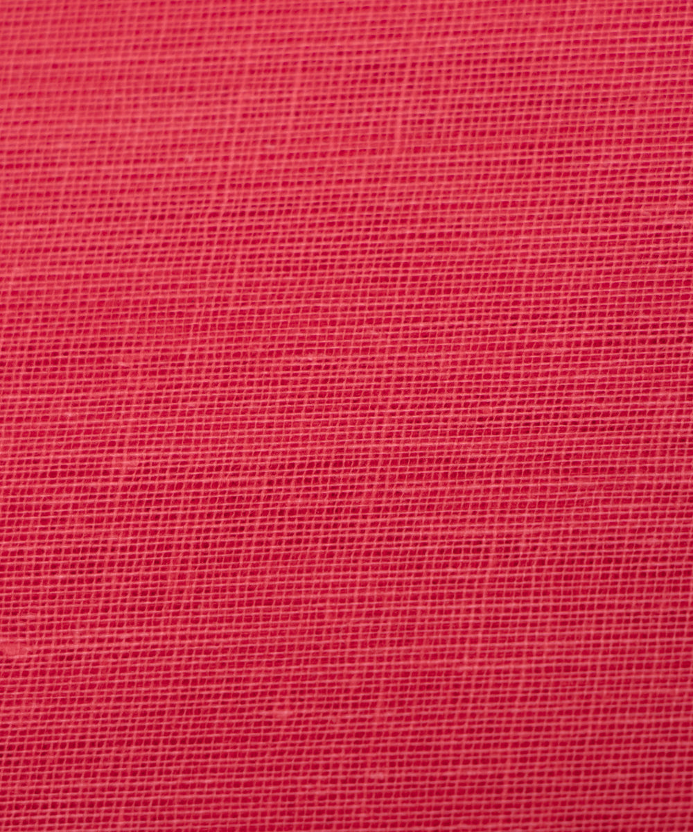 Peach Pink Colour Plain Cotton Lining Fabric