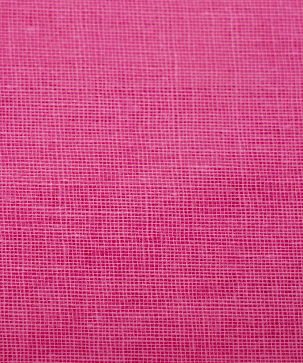 Bubble Gum Pink  Colour Plain Cotton Lining Fabric