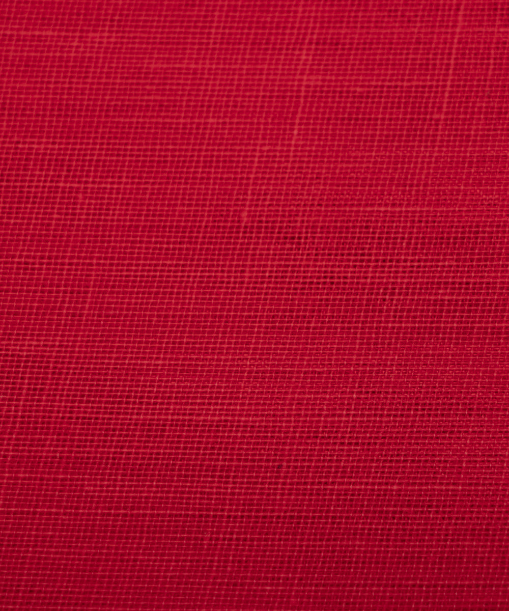Tomato Red Colour Plain Cotton Lining Fabric