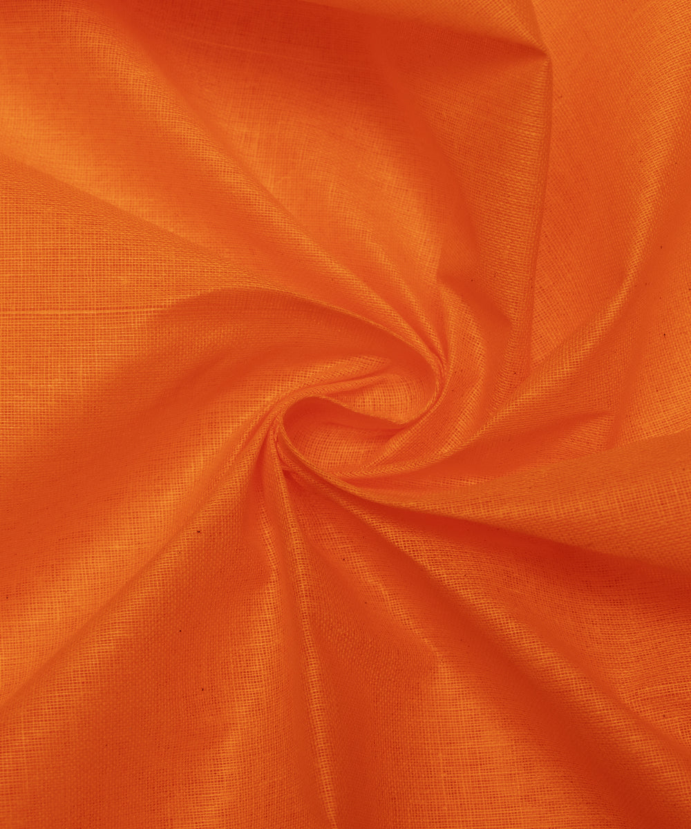 Orange Colour Plain Cotton Lining Fabric