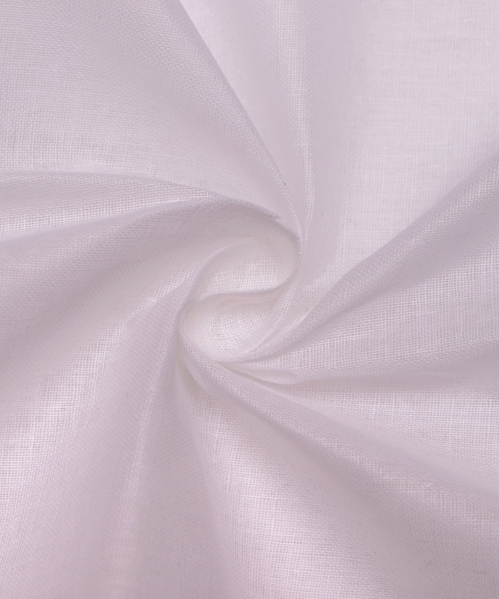 White Colour Plain Cotton Lining Fabric