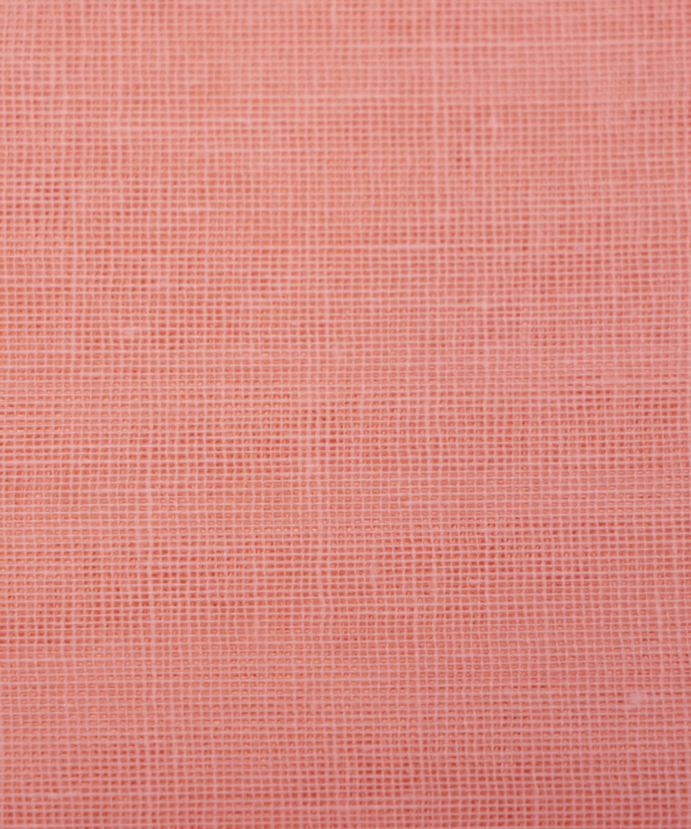 Light Peach Colour Plain Cotton Lining Fabric