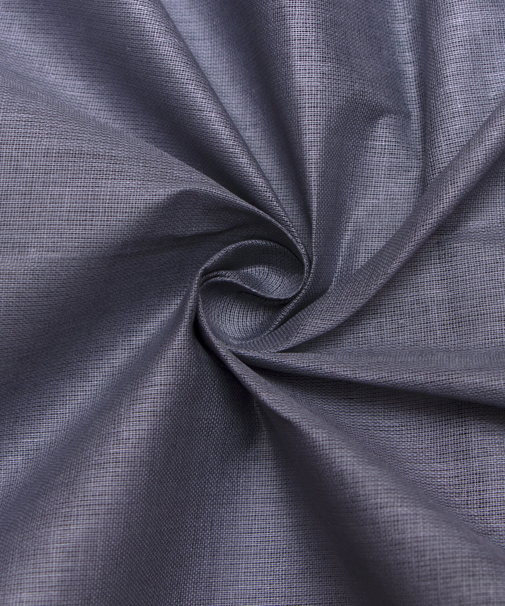 Steel Grey Colour Plain Cotton Lining Fabric
