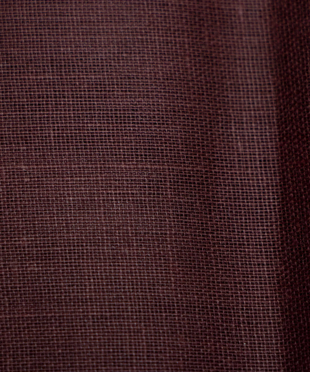 Chocolate Brown Colour Plain Cotton Lining Fabric