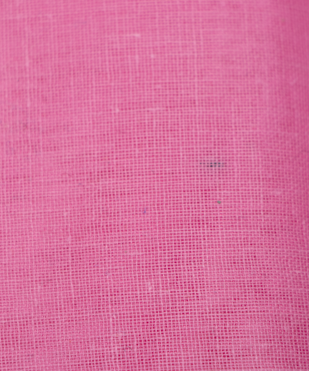 Rose Pink Colour Plain Cotton Lining Fabric