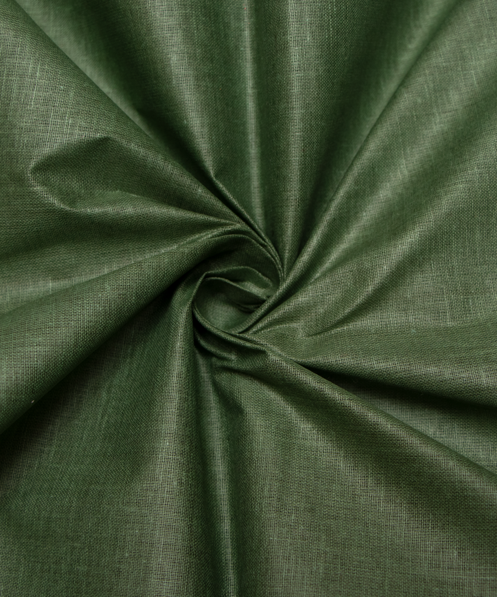 Forest Green Colour Plain Cotton Lining Fabric