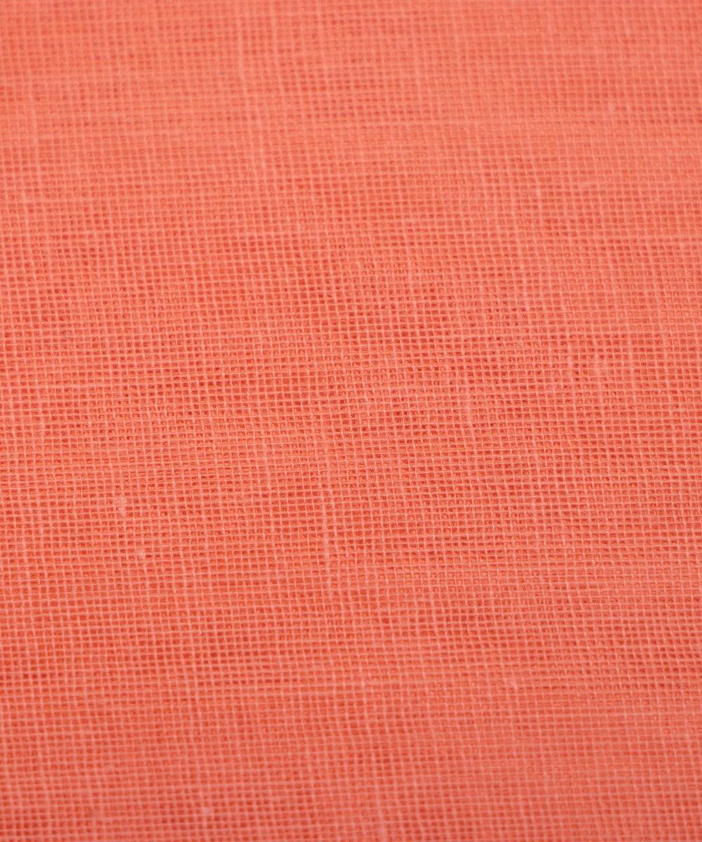 Peach Colour Plain Cotton Lining Fabric