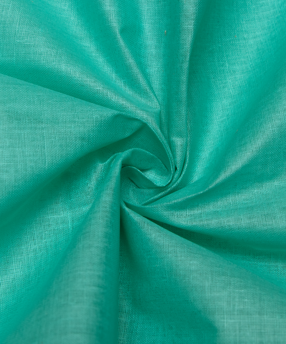 Sea Green Colour Plain Cotton Lining Fabric