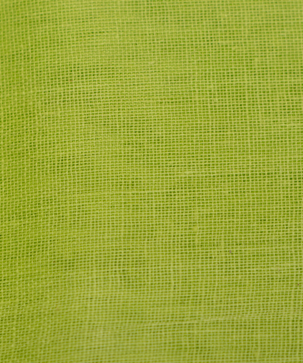 Lime Colour Plain Cotton Lining Fabric
