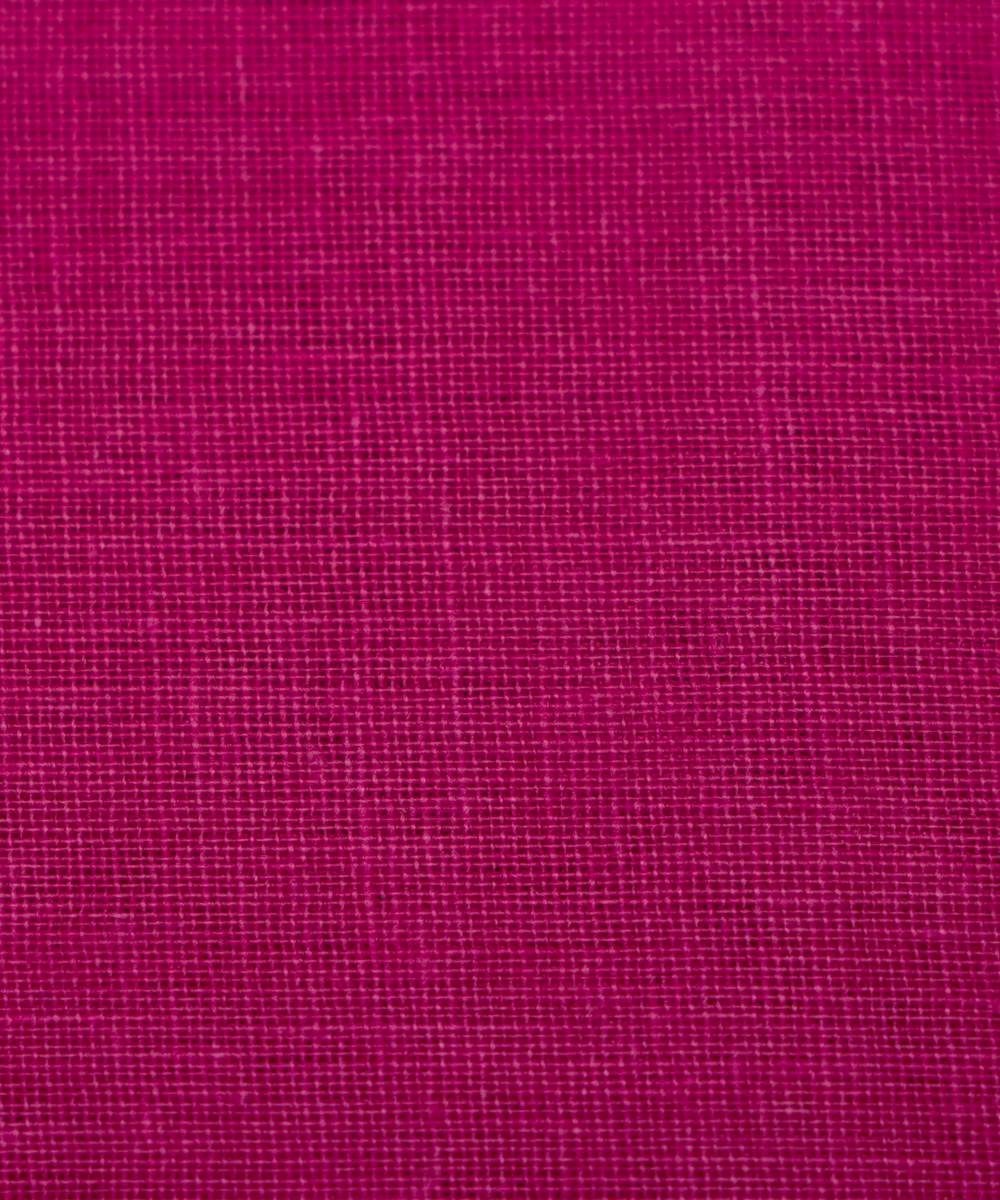 Magenta Colour Plain Cotton Lining Fabric