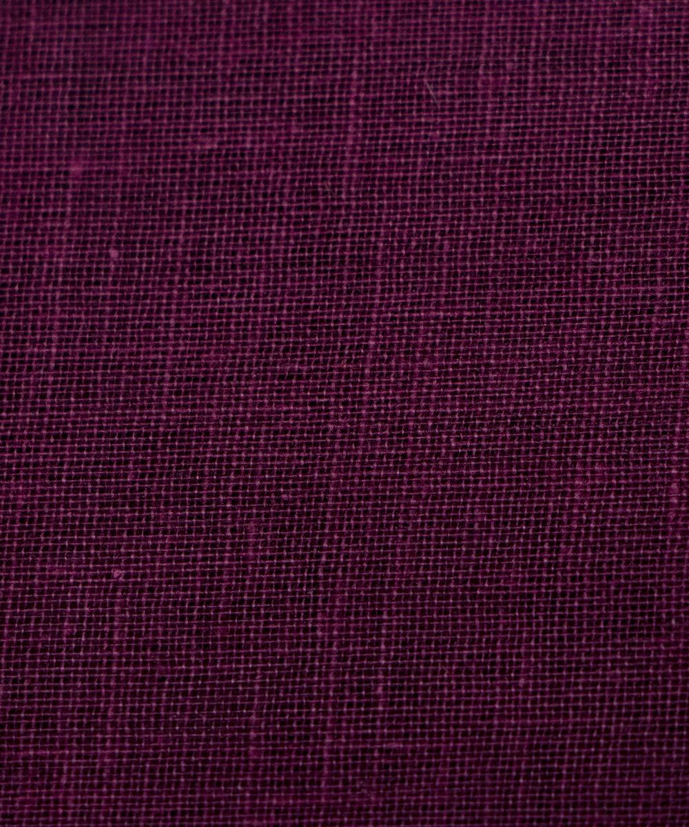 Wine Colour Plain Cotton Lining Fabric