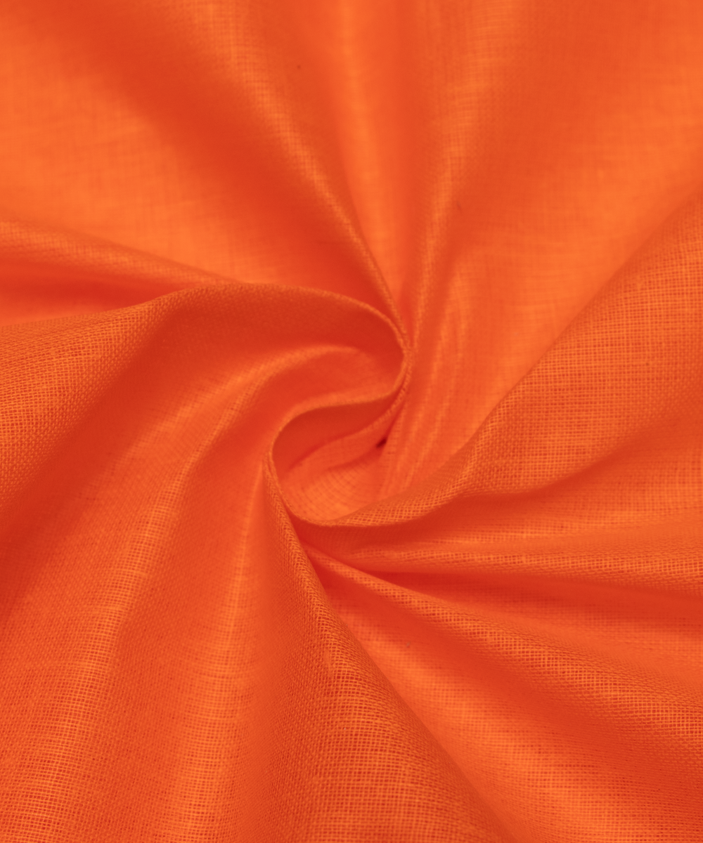 Orange Colour Plain Cotton Lining Fabric