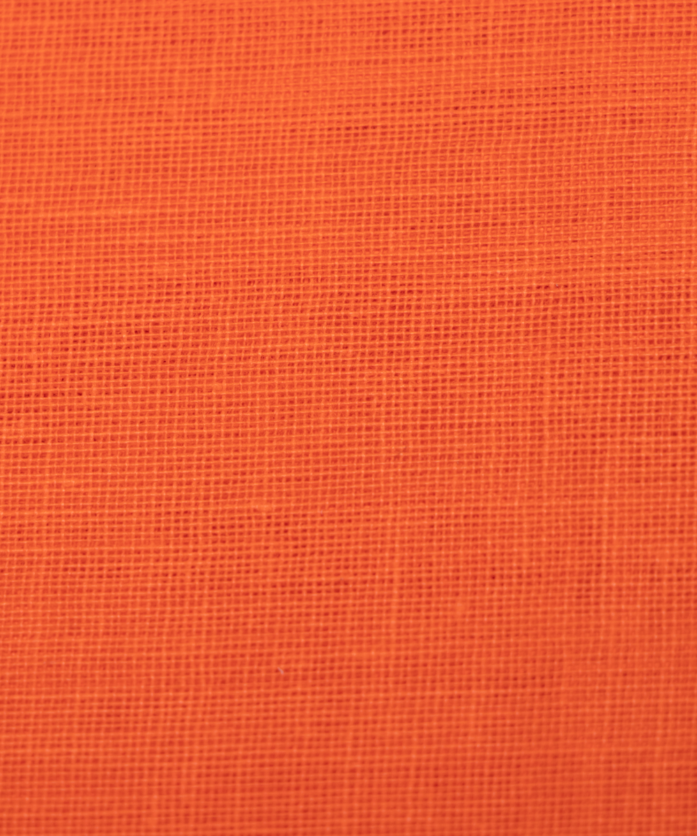 Orange Colour Plain Cotton Lining Fabric