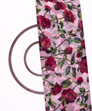 White Colour Floral Digital Print Chiffon Fabric