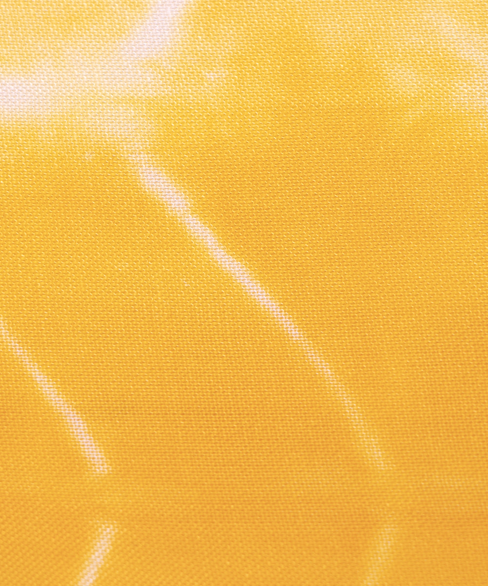 Yellow Colour Hand Tie Dye Shibori Pattern Muslin Fabric