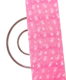 Pink Colour Kids Print Pure Natural Crepe Fabric