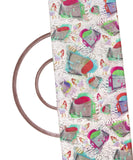 Light Grey Colour Kids Print Digital Printed Pure Muslin Fabric