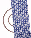 Blue Colour Floral Print Modal Chanderi Fabric