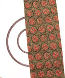 Mehandi Green Colour Traditional Print Modal Chanderi Fabric