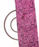 Pink Colour Abstract Digital Printed Pure Muslin Fabric