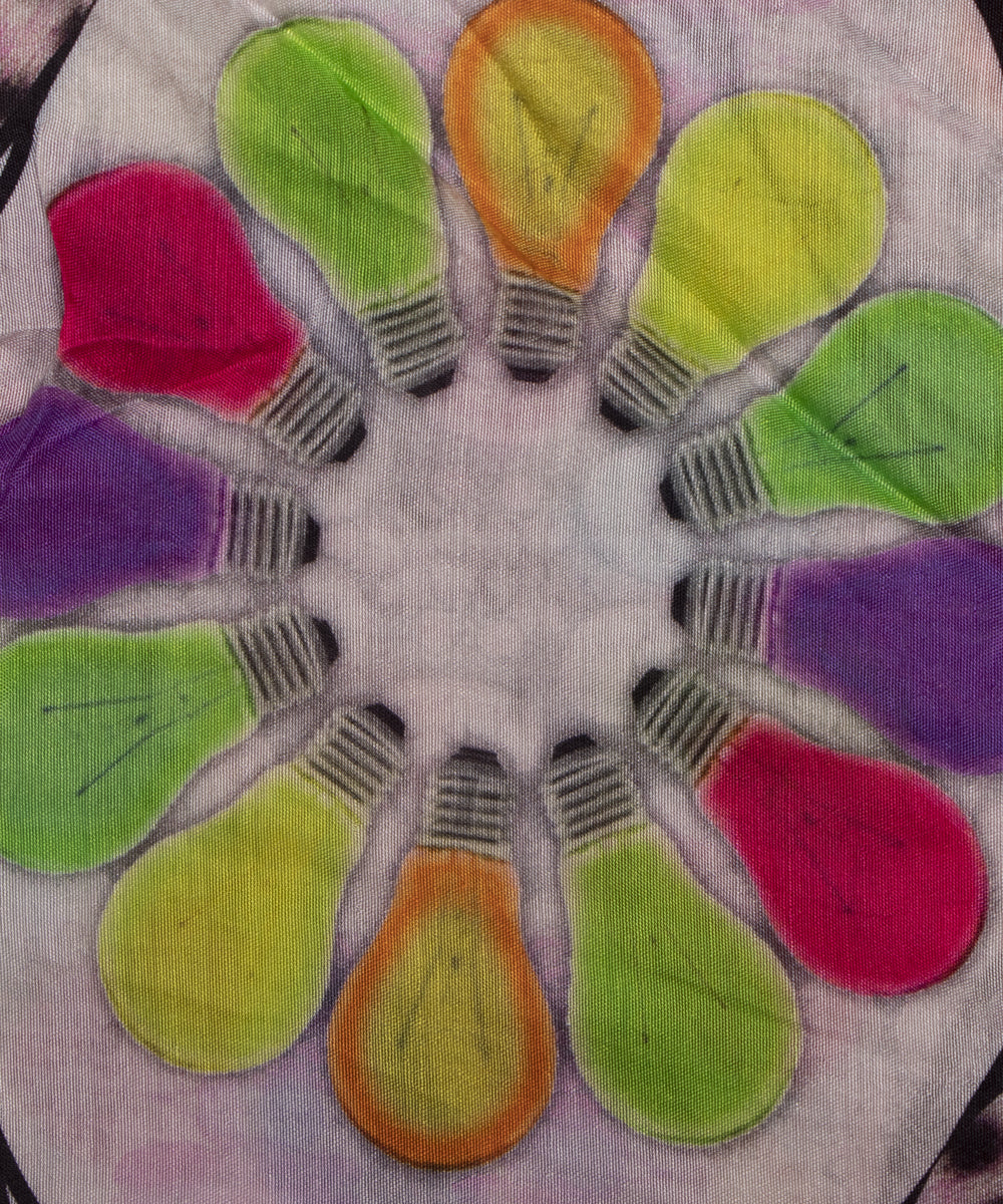 Multi Colour Floral Digital Printed Pure Muslin Fabric