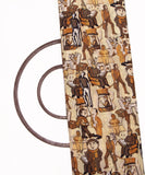 Off White Colour Figure Digital Printed Pure Muslin Fabric