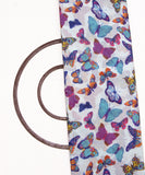 Multi Colour Butterfly Digital Printed Pure Muslin Fabric