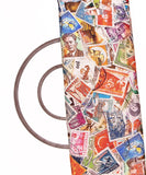 White Colour Quirky Print Bamberg Satin Fabric