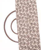 Off White Colour Paisley Print Modal Chanderi Fabric