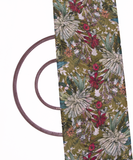 Mehandi Green Colour Floral Digital Print Chiffon Fabric
